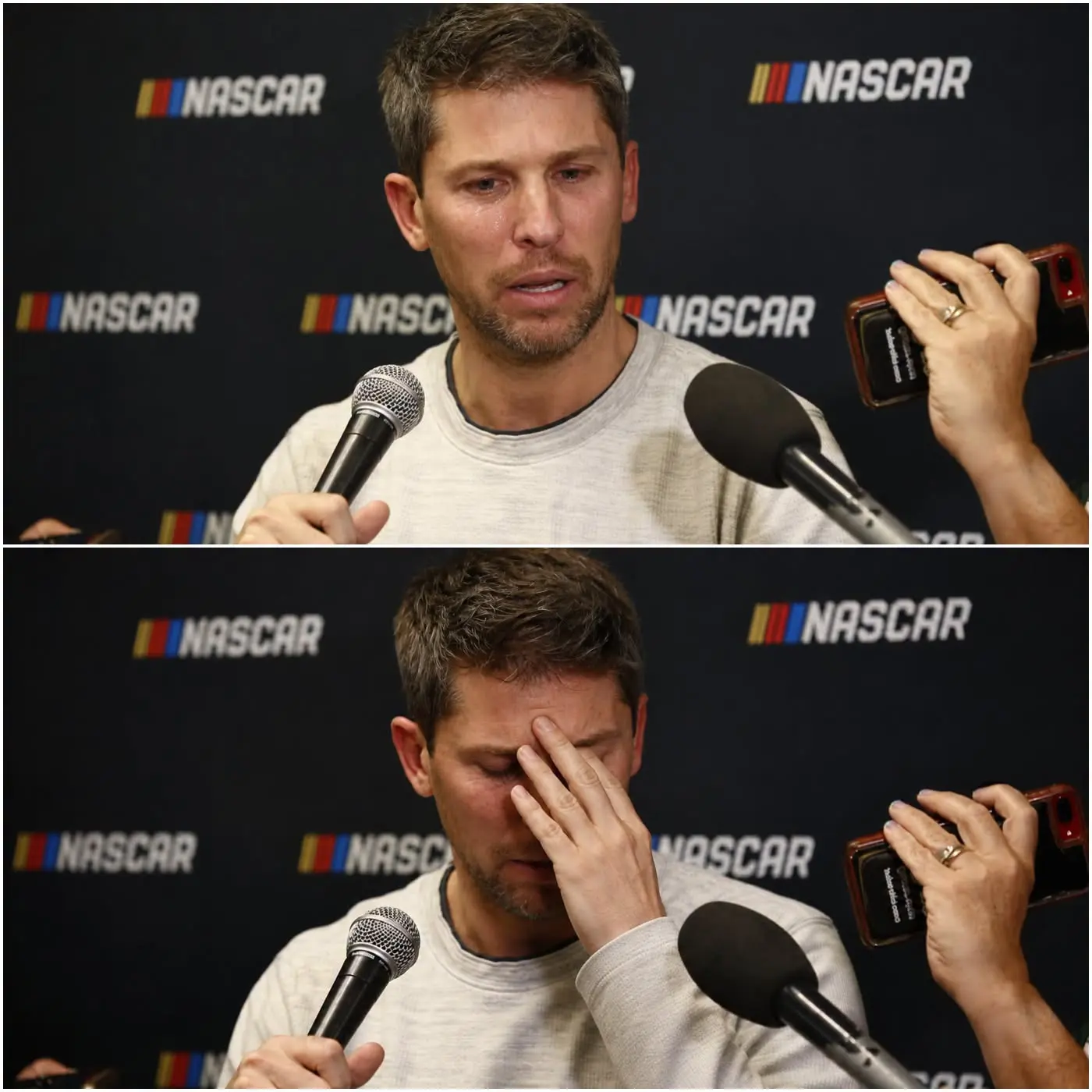 Cover Image for âI WILL OFFICIALLY RETIREâŠâ â Denny Hamlin suddenly announces his departure from NASCAR right when the season is reaching the peak of tensionâŠ